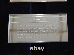 Franklin Mint Silver Ingot Limited 1st Ed Proof International Locomotive Set