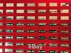 Franklin Mint Silver Ingots 100 Worlds Great Performance Cars Collection 104a