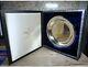 Franklin Mint Silver Plate Commemorative Historical Vintage Withbox & Coa