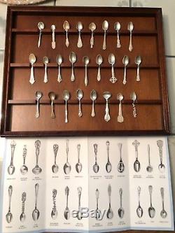 Franklin Mint Silver Spoons of The World's Greatest Silversmiths Set of 25