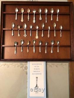 Franklin Mint Silver Spoons of The World's Greatest Silversmiths Set of 25