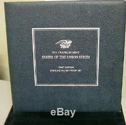 Franklin Mint Silver States Of The Union Series 1st Ed. Coins