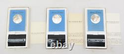 Franklin Mint Skylab 1 2 & 3 Eyewitness Medals Set Sterling Silver Coin Set of 3