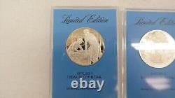 Franklin Mint Skylab 1 2 & 3 Eyewitness Medals Set Sterling Silver Coin Set of 3