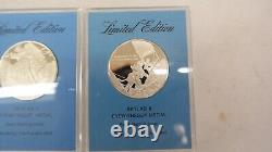Franklin Mint Skylab 1 2 & 3 Eyewitness Medals Set Sterling Silver Coin Set of 3