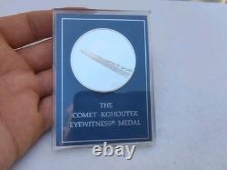 Franklin Mint Solid Sterling Silver Coin of The Comet Kohoutek Eyewitness Medal