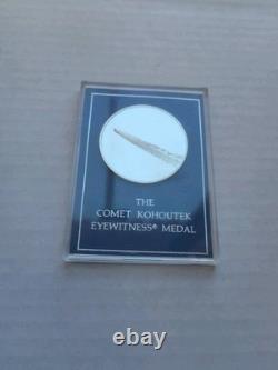 Franklin Mint Solid Sterling Silver Coin of The Comet Kohoutek Eyewitness Medal