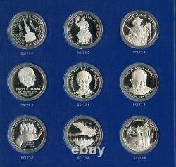 Franklin Mint Special Commemorative 1973 Silver Proof Medal Round Set JN565