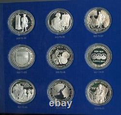 Franklin Mint Special Commemorative 1973 Silver Proof Medal Round Set JN565