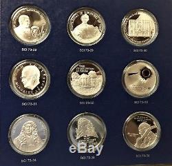 Franklin Mint Special Commemorative Issues 1ed 1973 Sterling Silver 36 Proof Set