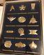 Franklin Mint Star Trek. 925 Sterling Silver & Gold Plated 12 Badge Insignia Set