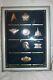 Franklin Mint Star Trek. 925 Sterling Silver Gold Plated Insignia Badges With Case