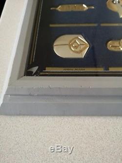 Franklin Mint Star Trek Insignia Badge Set 925 Silver / Gold
