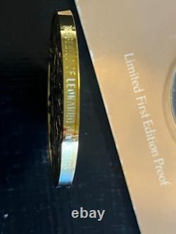 Franklin Mint Star of Bethlehem 2 oz 24k Gold Sterling Silver Medal Proof