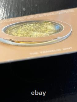 Franklin Mint Star of Bethlehem 2 oz 24k Gold Sterling Silver Medal Proof