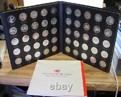 Franklin Mint States Of The Union Series Sterling Silver Proof Complete Set 50pc