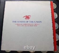 Franklin Mint States Of The Union Series Sterling Silver Proof Complete Set 50pc