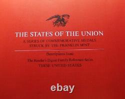 Franklin Mint States Of The Union Series Sterling Silver Proof Complete Set 50pc