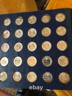 Franklin Mint States Of The Union Series Sterling Silver Proof Complete Set 50pc