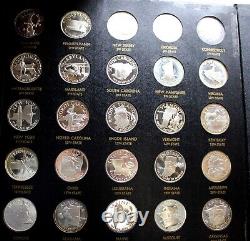 Franklin Mint States Of The Union Series Sterling Silver Proof Complete Set 50pc