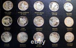 Franklin Mint States Of The Union Series Sterling Silver Proof Complete Set 50pc
