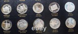 Franklin Mint States Of The Union Series Sterling Silver Proof Complete Set 50pc