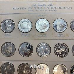 Franklin Mint States Of The Union Sterling Silver Proof Group 1-10 (50 Medals)