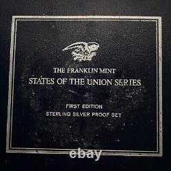 Franklin Mint States of The Union Series 1st Edition 50-Coin Sterling Silver Set