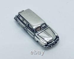 Franklin Mint Sterling Silver 1950 Ford Woody Station Wagon Miniature 28 Grams