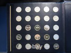 Franklin Mint Sterling Silver Antique Car Coins. Collections 1,2 & 3. 75 Pieces