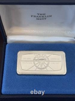 Franklin Mint Sterling Silver Bar 1000 Grains. 925 Dominion Day 1973