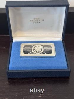 Franklin Mint Sterling Silver Bar 1000 Grains. 925 Dominion Day 1973