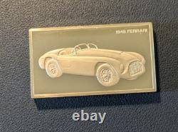 Franklin Mint Sterling Silver Bar/Ingot, 1000 grain, 1949 Ferrari 166MM