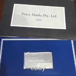 Franklin Mint Sterling Silver Bar Ingot Opal 1983 Percy Marks Australia 24.5g