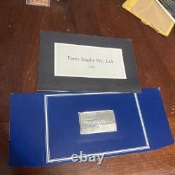 Franklin Mint Sterling Silver Bar Ingot Opal 1983 Percy Marks Australia 24.5g