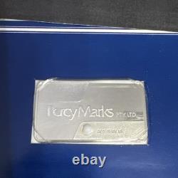 Franklin Mint Sterling Silver Bar Ingot Opal 1983 Percy Marks Australia 24.5g
