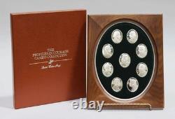 Franklin Mint Sterling Silver Cameo Set Profiles In Courage 349 gr