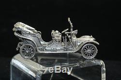 Franklin Mint Sterling Silver Car Model of 1911 Delaunay-Belleville French