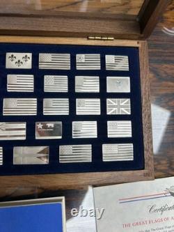 Franklin Mint Sterling Silver Flags Of America