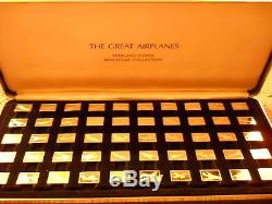 Franklin Mint Sterling Silver Greatest Airplanes -1978