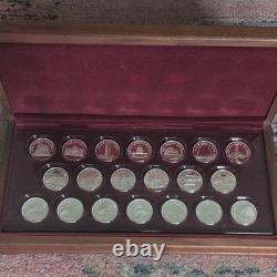 Franklin Mint Sterling Silver Medal Set 20 Ounces