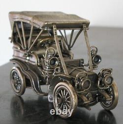 Franklin Mint Sterling Silver Miniature Car 1903 Fiat 6 Oz