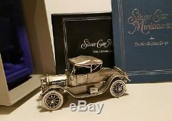 Franklin Mint Sterling Silver Miniature Car 1913 Cadillac Coupe