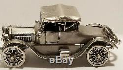 Franklin Mint Sterling Silver Miniature Car 1913 Cadillac Coupe