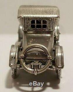 Franklin Mint Sterling Silver Miniature Car 1913 Cadillac Coupe