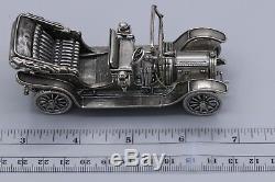 Franklin Mint Sterling Silver Miniature Car Collection 7 Cars Replica