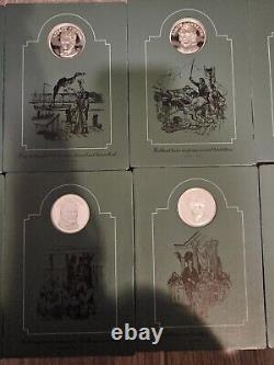 Franklin Mint Sterling Silver Patriots Hall Of Fame Medals Vol's I & II 20 Total