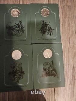 Franklin Mint Sterling Silver Patriots Hall Of Fame Medals Vol's I & II 20 Total