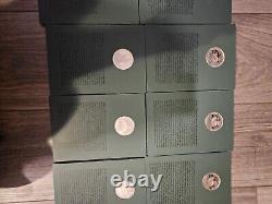 Franklin Mint Sterling Silver Patriots Hall Of Fame Medals Vol's I & II 20 Total
