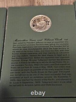 Franklin Mint Sterling Silver Patriots Hall Of Fame Medals Vol's I & II 20 Total